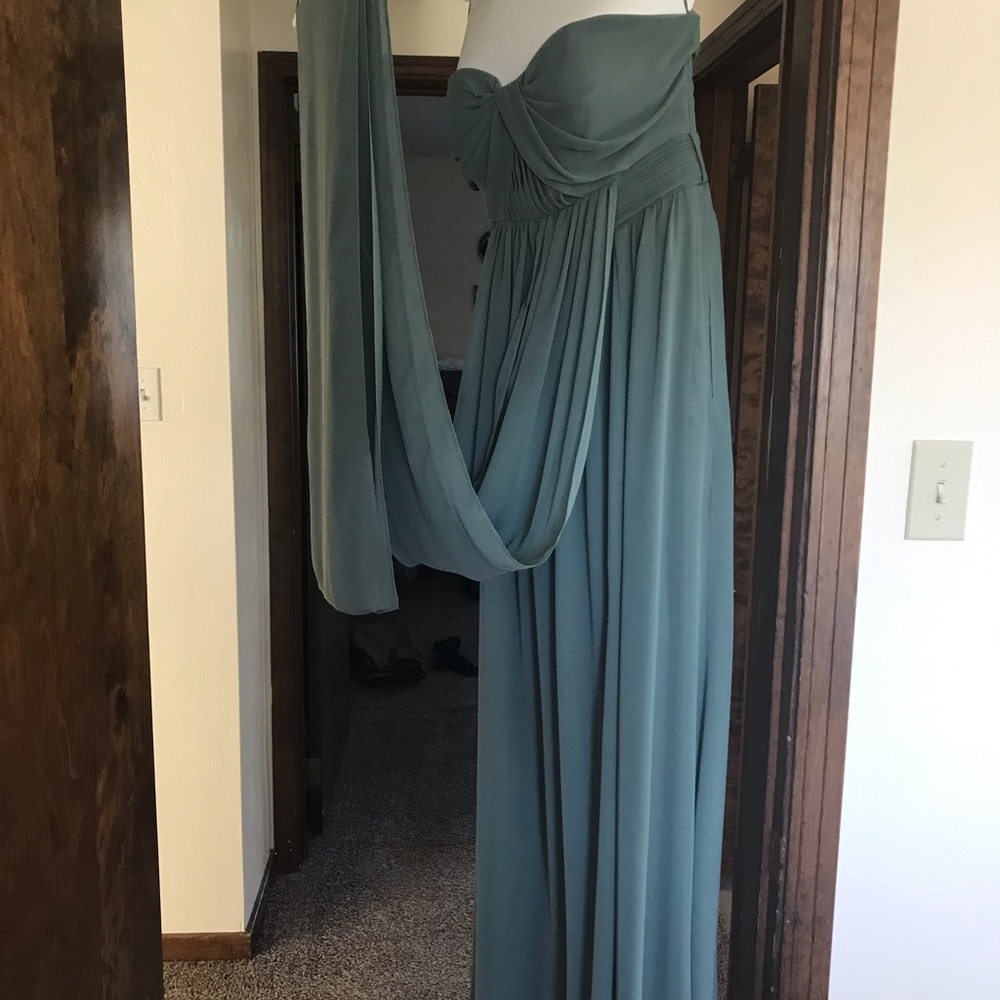 Birdy Grey convertible bridesmaid dress in sea glass